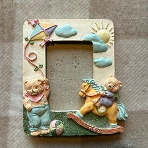 Cute Bear and Rocking Horse Picture Frame